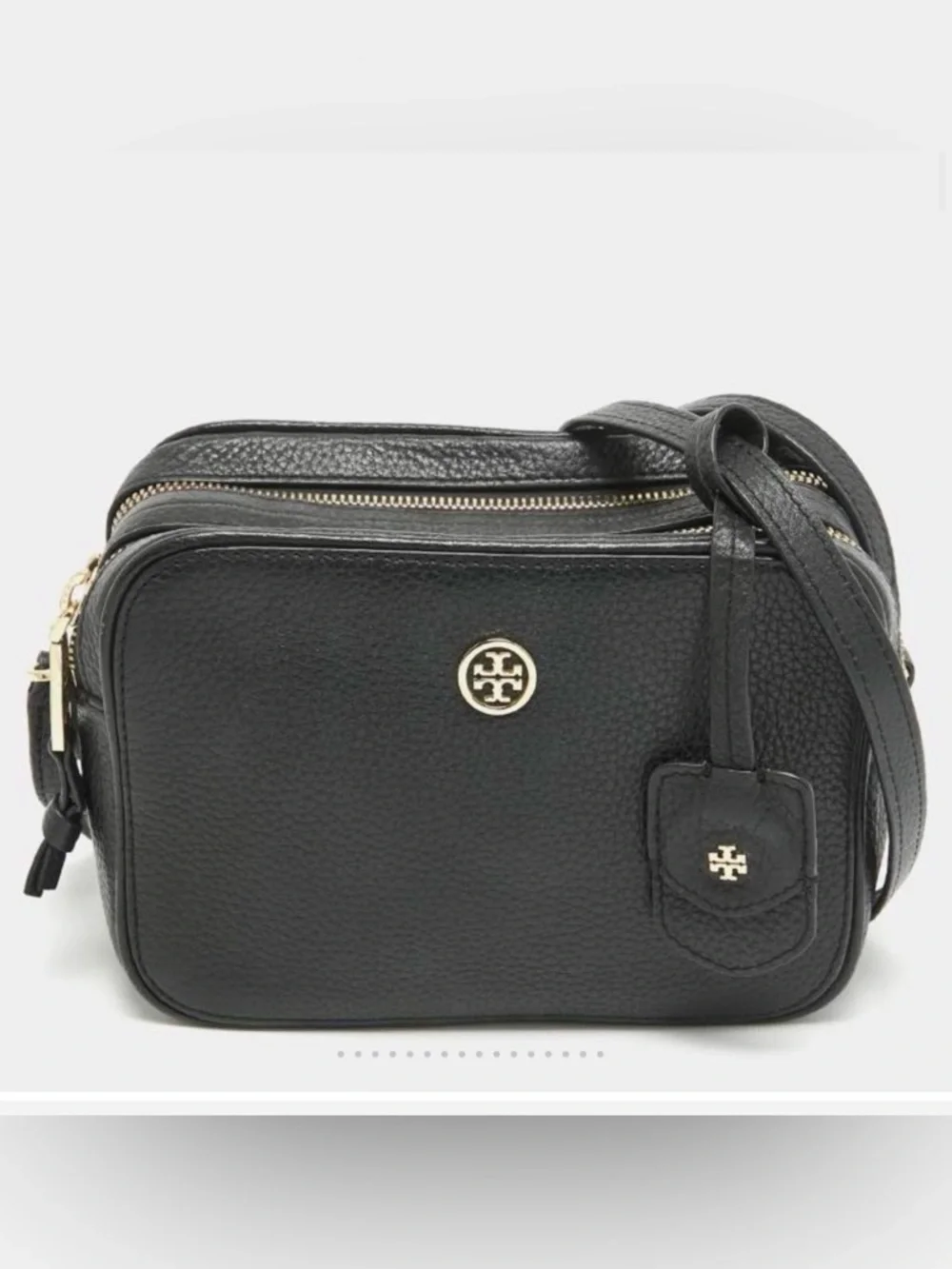 Tory‎ Burch Robinson Double Zip Crossbody Bag EUC